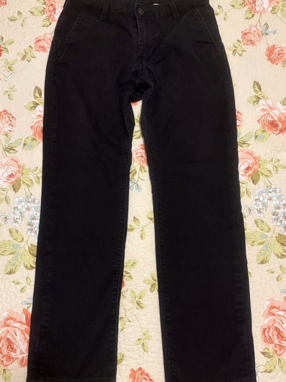 Levi's 511 Men Jeans 32x30 Black Denim Slim Straight Pockets Mid Rise